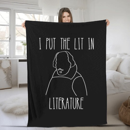 Funny english literature teacher slogan Fleece Blankets