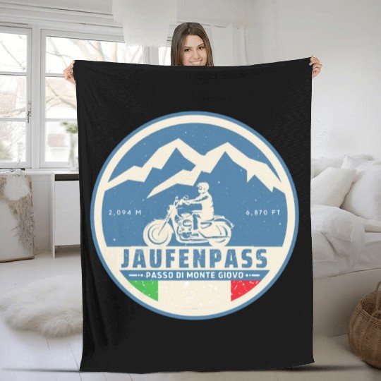 jaufenpass - passo di monte italian motorbike trip Fleece Blankets