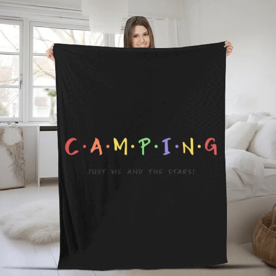 Camp Solo - Just me and the stars Fleece Blankets