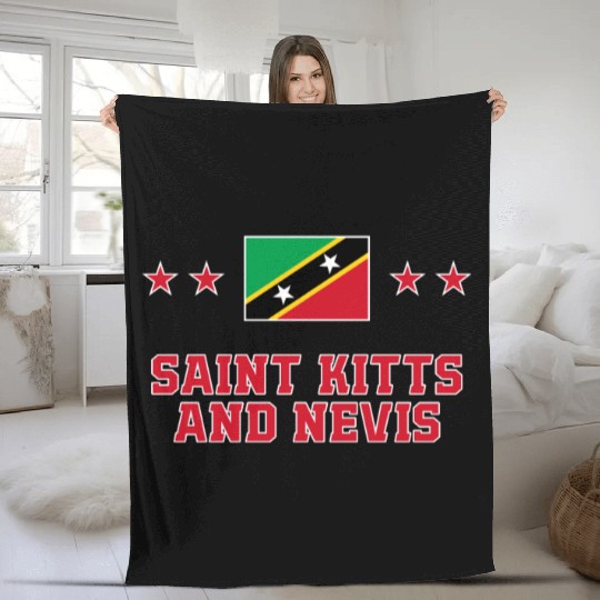 Saint Kitts and Nevis Fleece Blankets