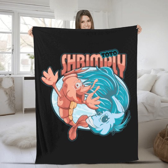 shrimp and catfish Fleece Blankets