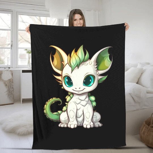 Baby dragon Fleece Blankets
