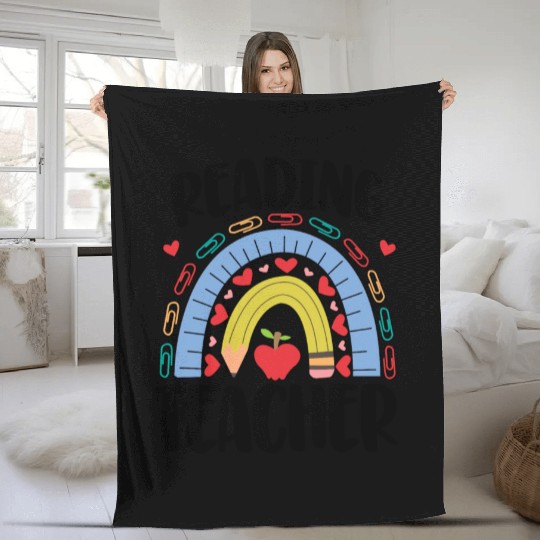 Reading Teacher Fleece Blankets