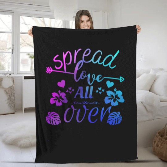 Spread love over Fleece Blankets