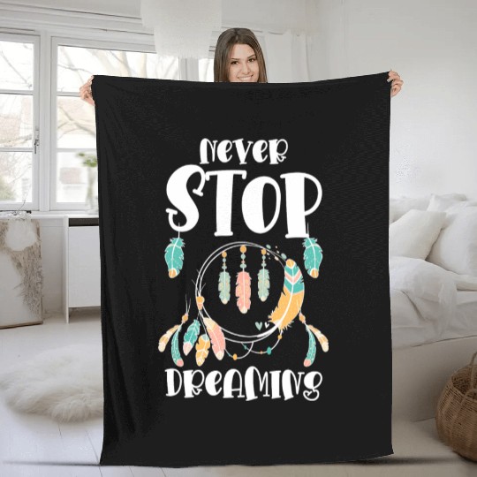 Dream Catcher Native American Sleep Fleece Blankets