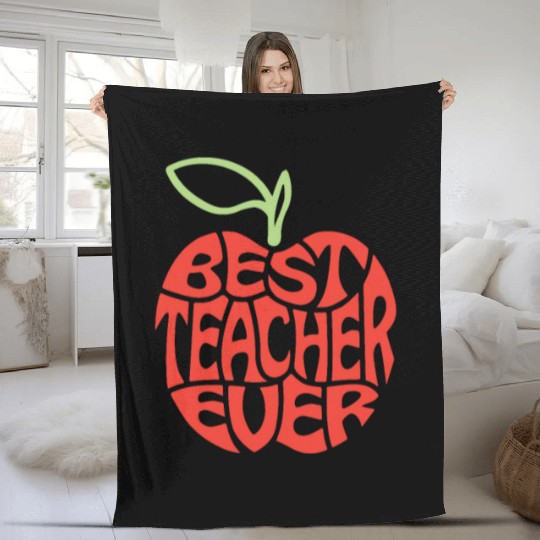 Best teacher ever Fleece Blankets