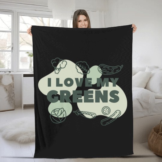 I love my green Fleece Blankets