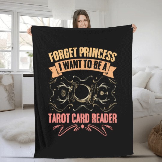 Forget Princess Retro Fortune Telling For Tarot Fleece Blankets