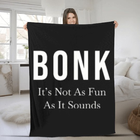 High School Running Fleece Blankets, XC Run Bonk, Unisex's