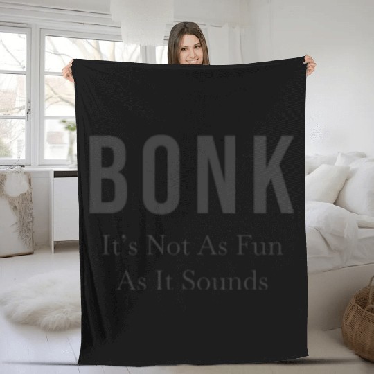 High School Running Fleece Blankets, XC Run Bonk, Unisex's