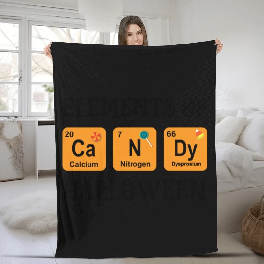 Halloween Candy Sweets Chemistry Elements Of Fleece Blankets