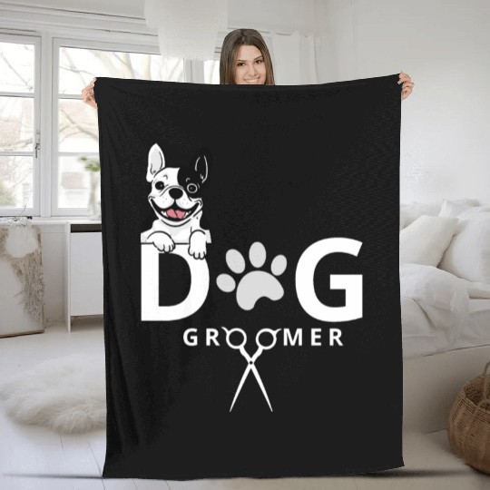 Dog Groomer Fleece Blankets Dog Grooming Outfit