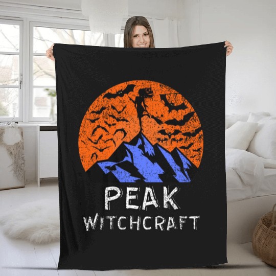 Peak Witchcraft Mountain Witch Fleece Blankets