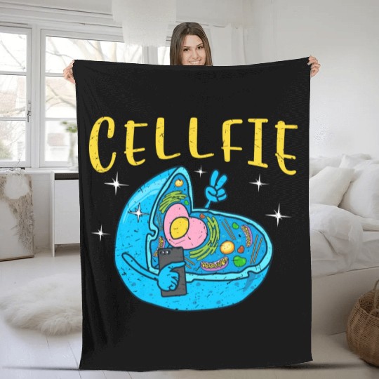 Cell Fie Funny Science Biology Teacher Fleece Blankets