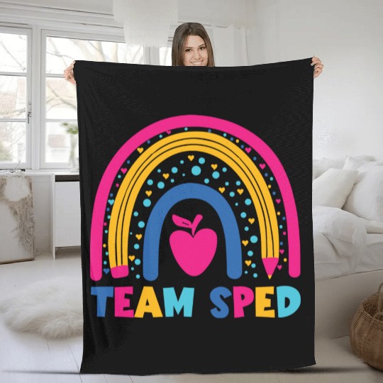 Special Education Teacher Paraprofessional Back To Fleece Blankets