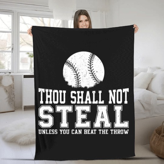 Funny Baseball Beat The Throw Fleece Blankets