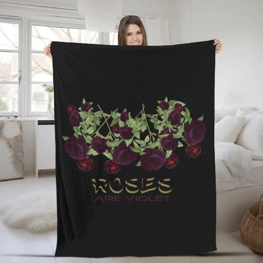 Roses are violet! Fleece Blankets