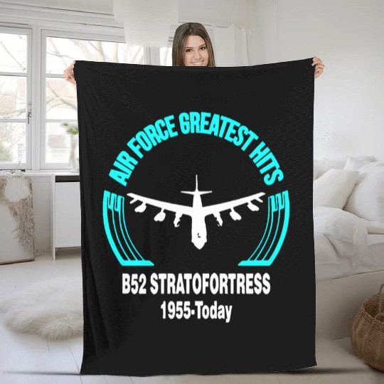 B 52 STRATOFORTRESS AIR FORCE Fleece Blankets