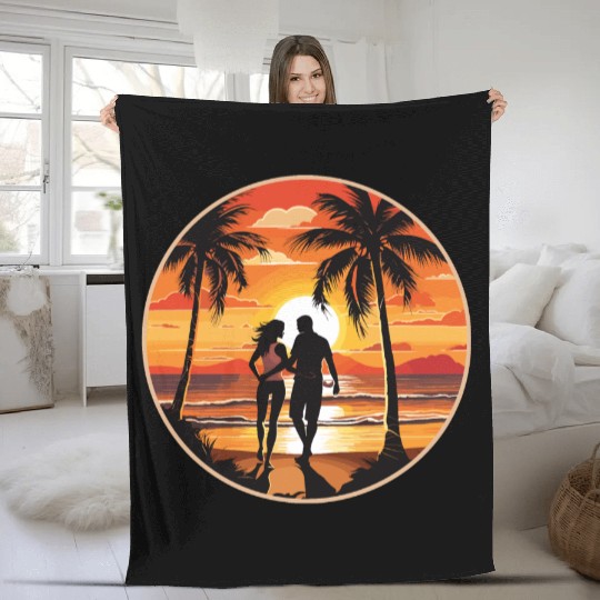 Serenade of Sunset Fleece Blankets