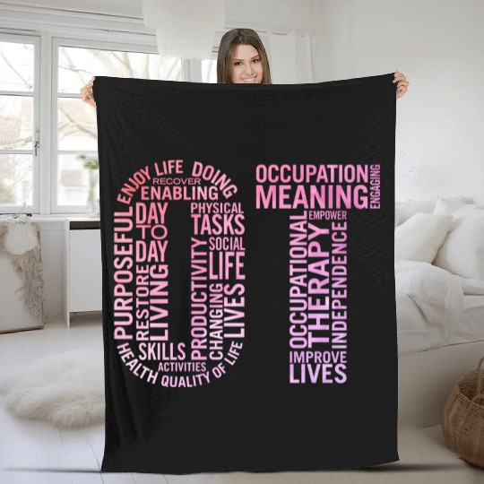 Occupational Therapy Ot Fleece Blankets
