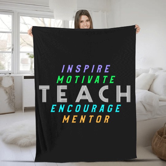 Inspire Teach Fleece Blankets