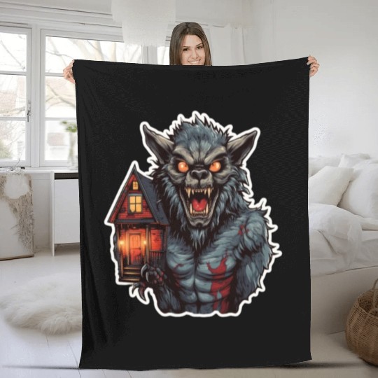 wolf Fleece Blankets