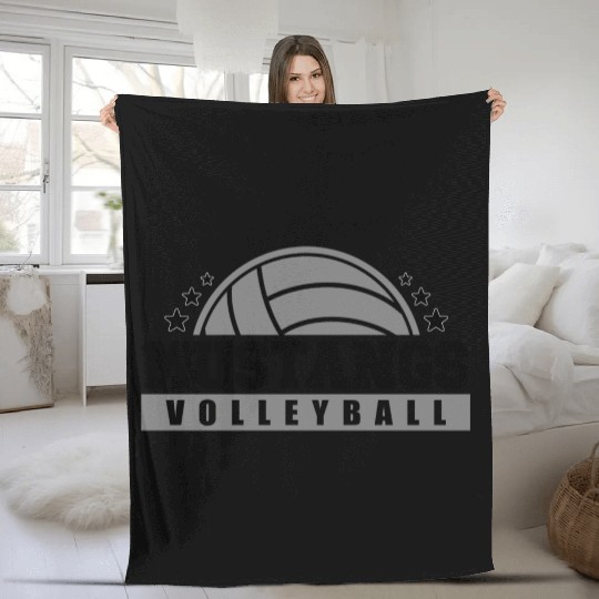 Mustangs Volleyball Coach Sports Team Spirit Wear Fleece Blankets