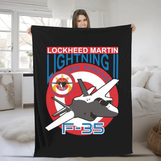 Lockheed Martin F 35 Fleece Blankets