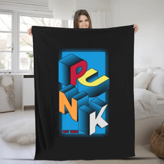 PUNK NOT DEAD Fleece Blankets