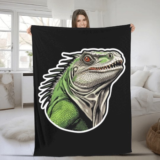 Iguana - Enchanted Wilderness Fleece Blankets