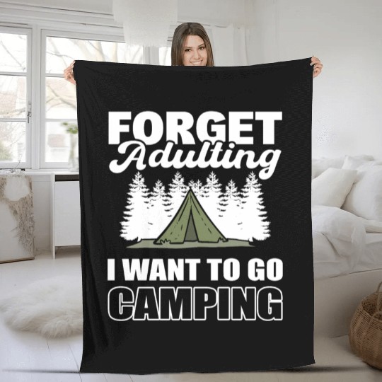 Adulting Life Nature Lover Fleece Blankets
