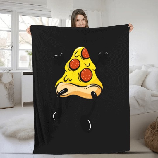 Do The Pizza Slice Dance Fleece Blankets