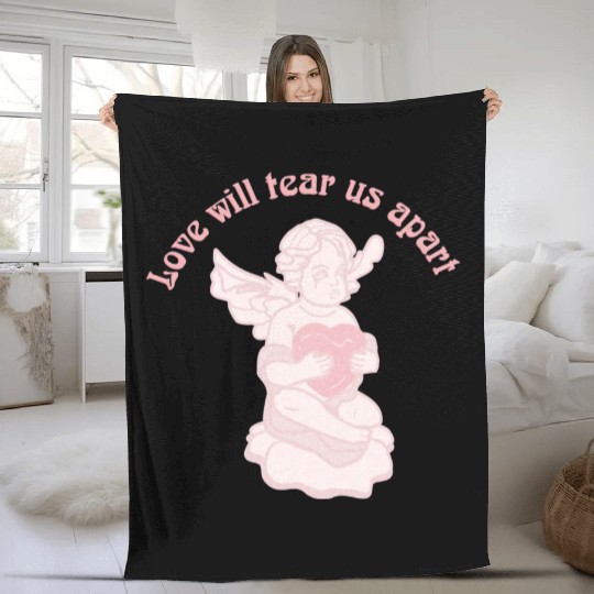 Love Will Tear Us Apart Fleece Blankets