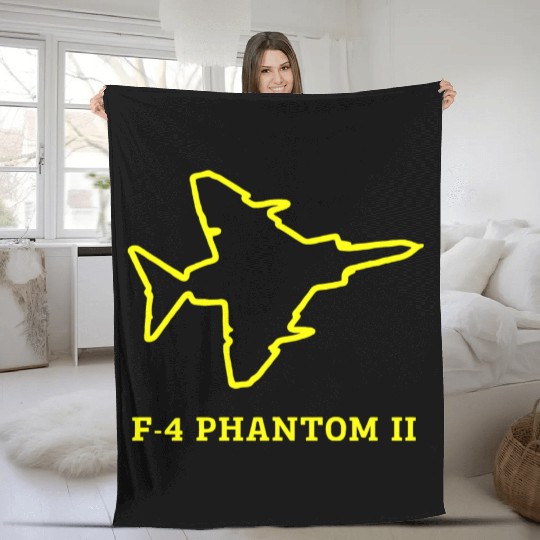F 4 Phantom two Fleece Blankets