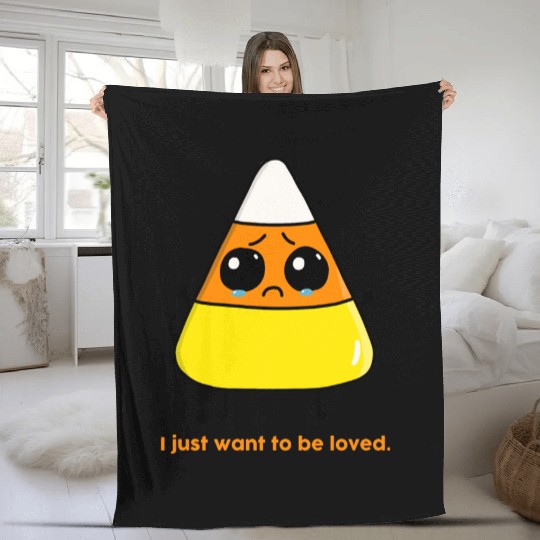 Halloween Gifts Candy Corn Fleece Blankets