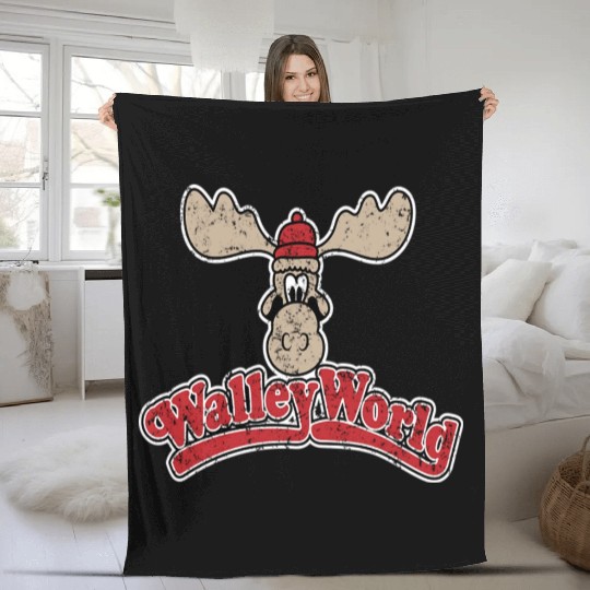 80s Movies T ShirtWalley World Fleece Blankets by SuperEdu