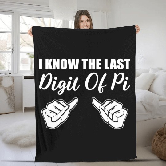 Last Digit PI Math Teacher Gift Fleece Blankets