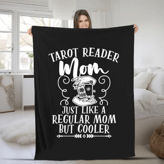 Funny Tarot Reader Mom Definition Tarot Card Fleece Blankets