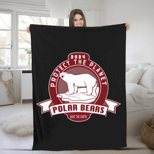 Protect the planet 1 Fleece Blankets