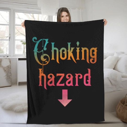 Choking hazard down arrow Fleece Blankets