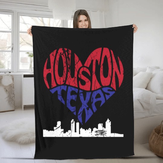 Houston Texas Pride Embrace the Spirit Fleece Blankets