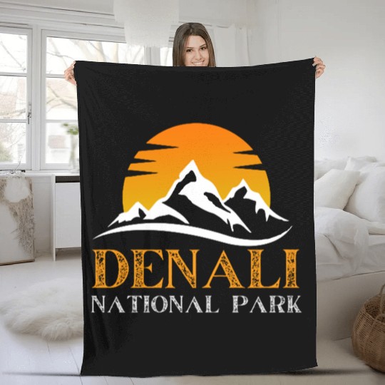 Denali National Park Fleece Blankets