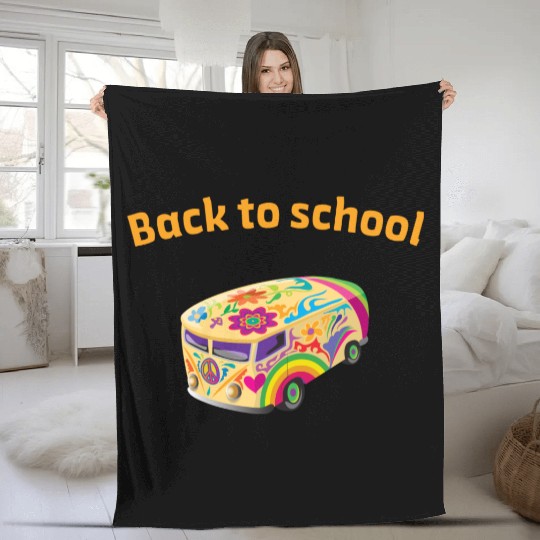 back to school Fleece Blankets