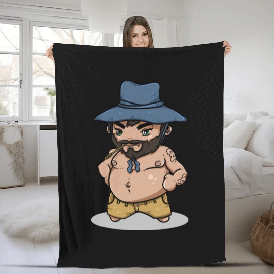 Farmer TeeJ Chibi Fleece Blankets