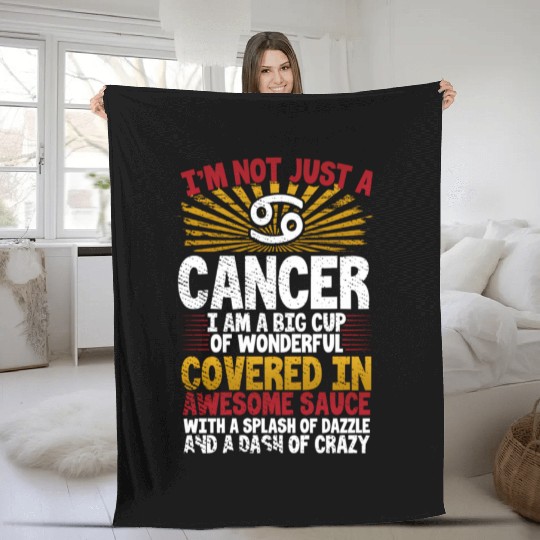 Astrology Sun Sign Cancer Zodiac Traits Fleece Blankets