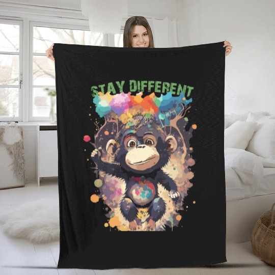 Little Monkey Fleece Blankets
