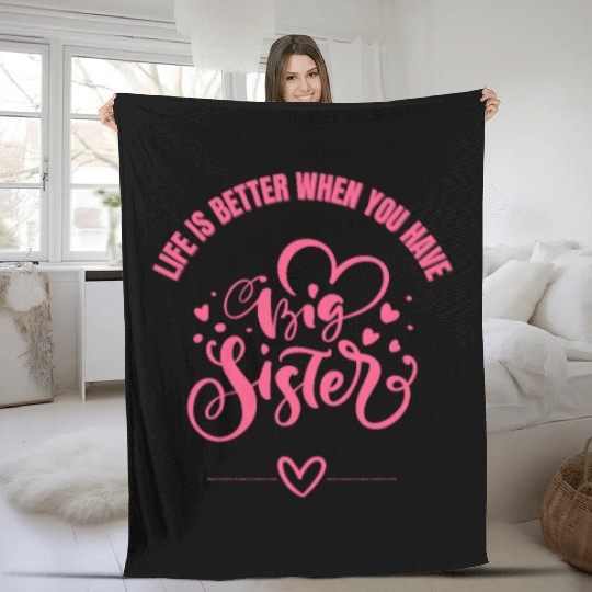 Big sister Fleece Blankets