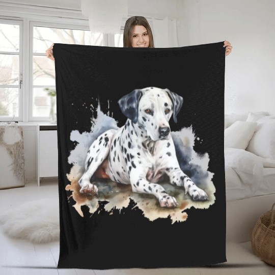 Dalmatian Fleece Blankets