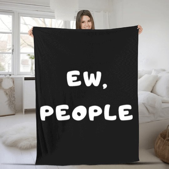 ew, people design Fleece Blankets
