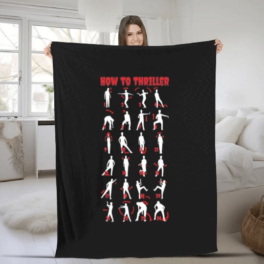 How To Thriller ( for Dark Colours) Fleece Blankets